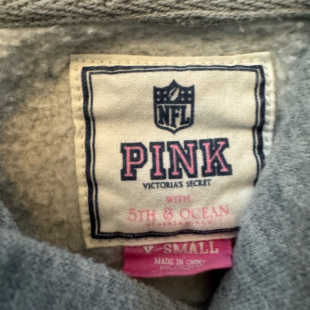 Cincinnati Bengals (PINK Victoria Secret) NFL Gray Hoodie Sweater - Picture 4 of 6